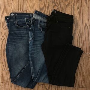Hollister Three Pack Skinny Jeans